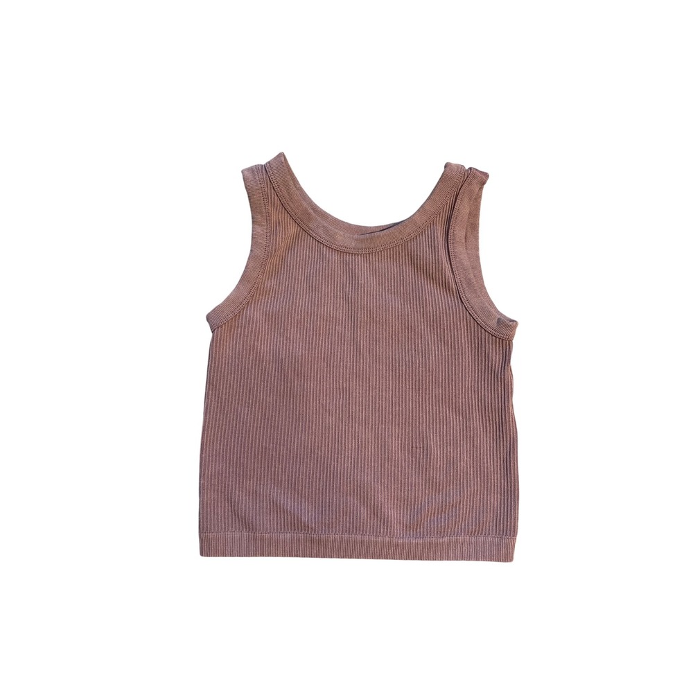 Lavender Crewneck Ribbed Seamless Tank Top Size M by New Mix Classic